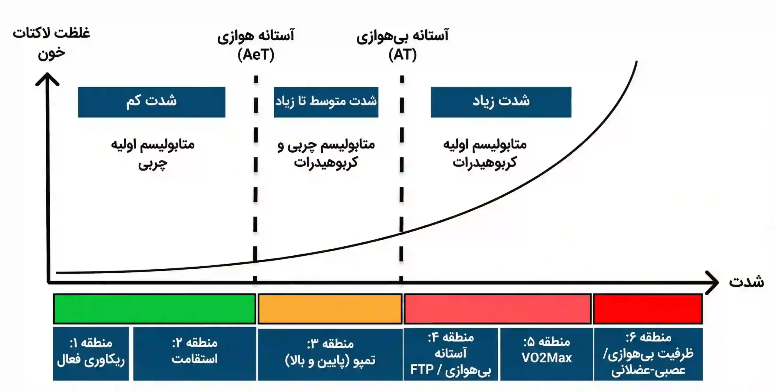 نمودار آستانه لاکتات