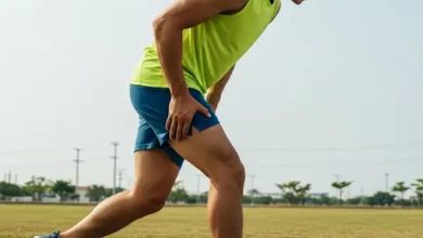 کشیدگی همسترینگ در دونده