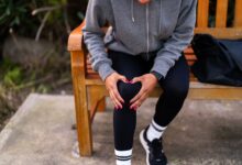 دونده با درد زانو