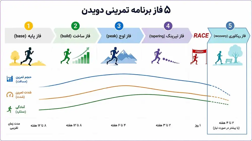 فاز ریکاوری تمرینات دویدن